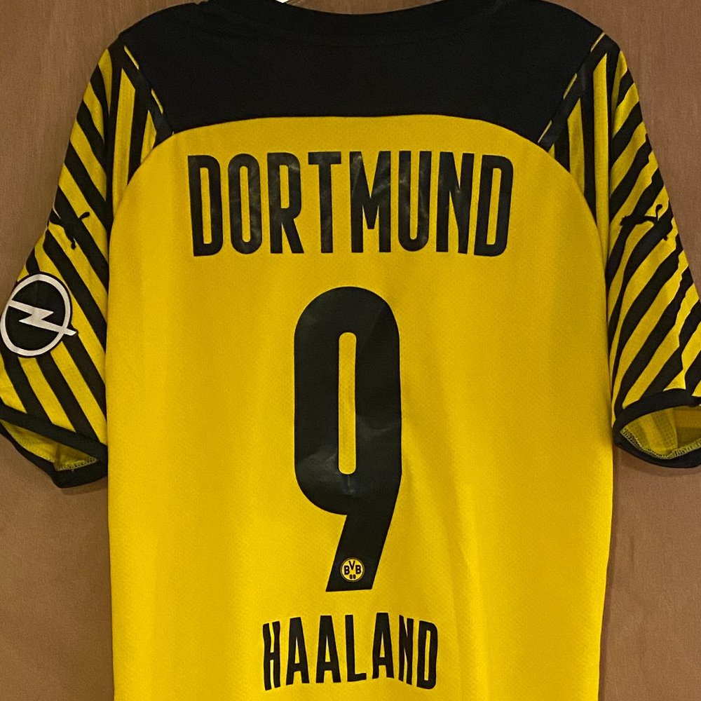 Puma GERMANY BORUSSIA DORTMUND ERLING HAALAND Men's JERSEY Sz M,LXL,2XL New